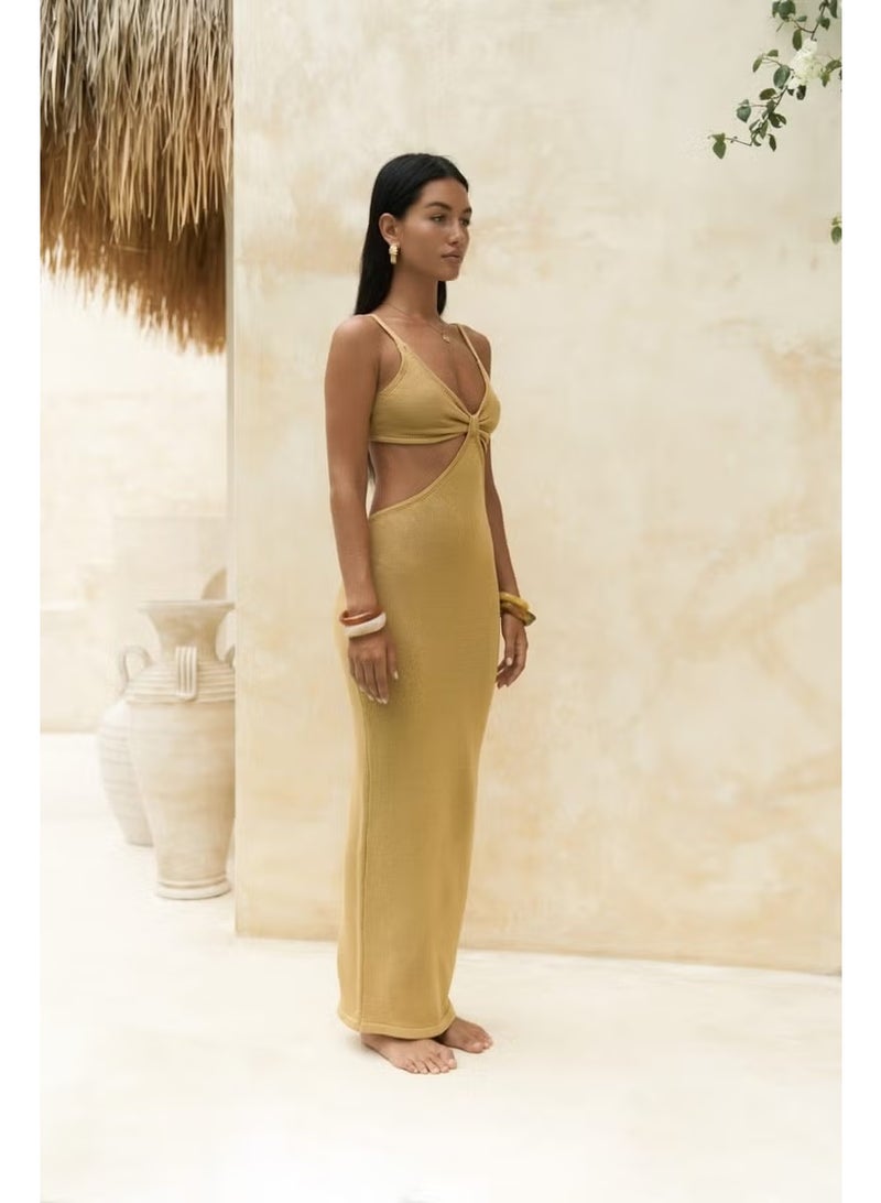 Bohemai Knot-Front Cutout Dress - Image 3